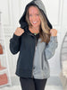 Right Down The Middle Zip Up Hoodie