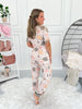 Crazy Soft Pajama Jogger Set - Floral Pumpkin