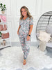 Crazy Soft Pajama Jogger Set - Sage Floral