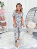 Crazy Soft Pajama Jogger Set - Sage Floral