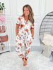 Crazy Soft Pajama Jogger Set - Rust Floral