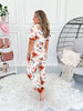 Crazy Soft Pajama Jogger Set - Rust Floral