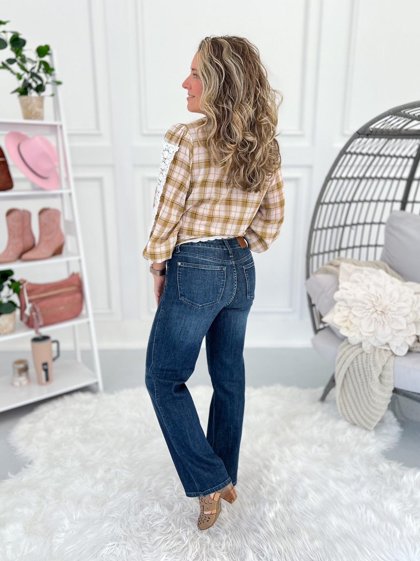Closet Classic - PETITE Judy Blue Tummy Control Classic Straight Leg Jean