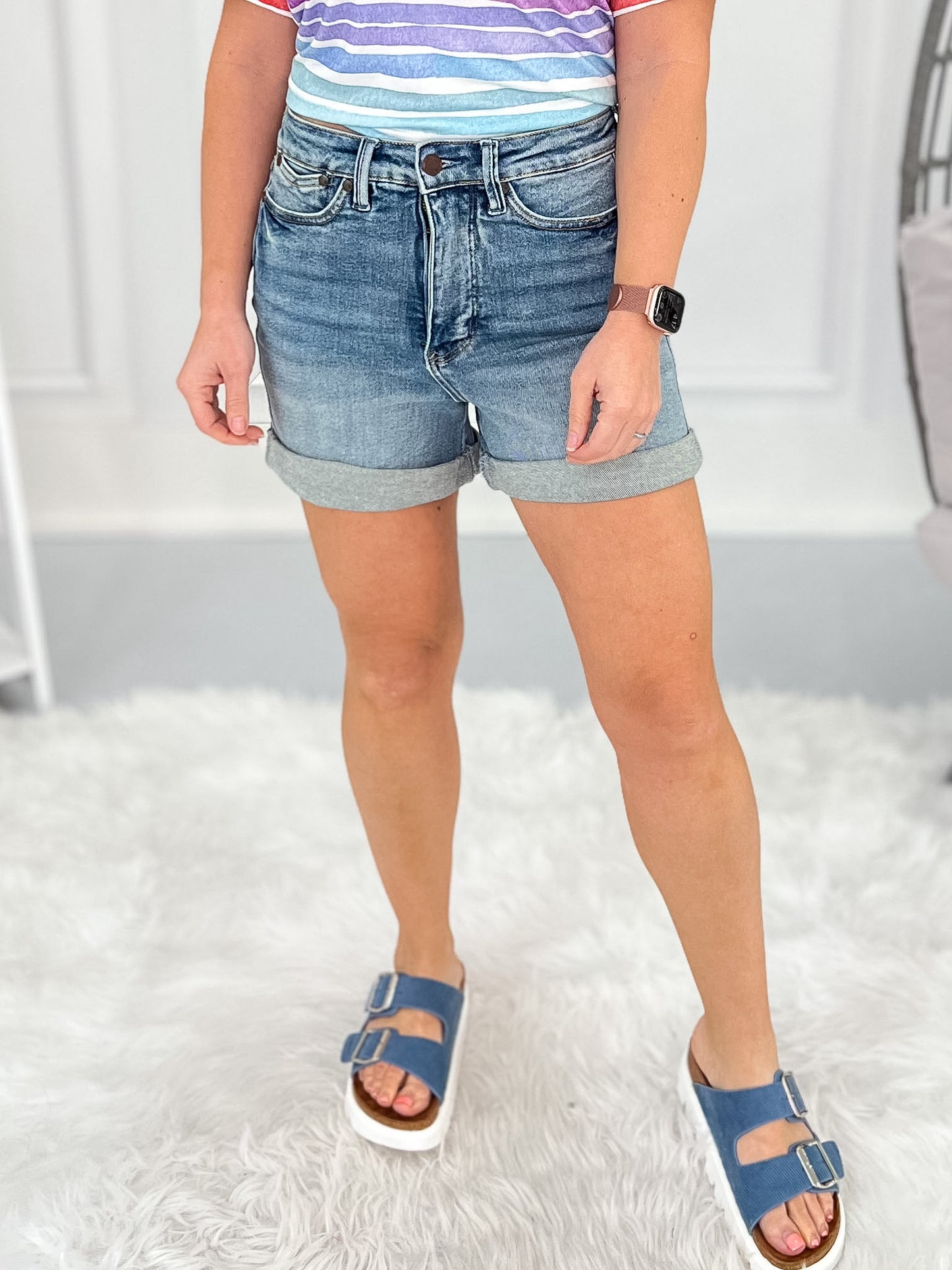 Coast Is Clear - Judy Blue Tummy Control Shorts