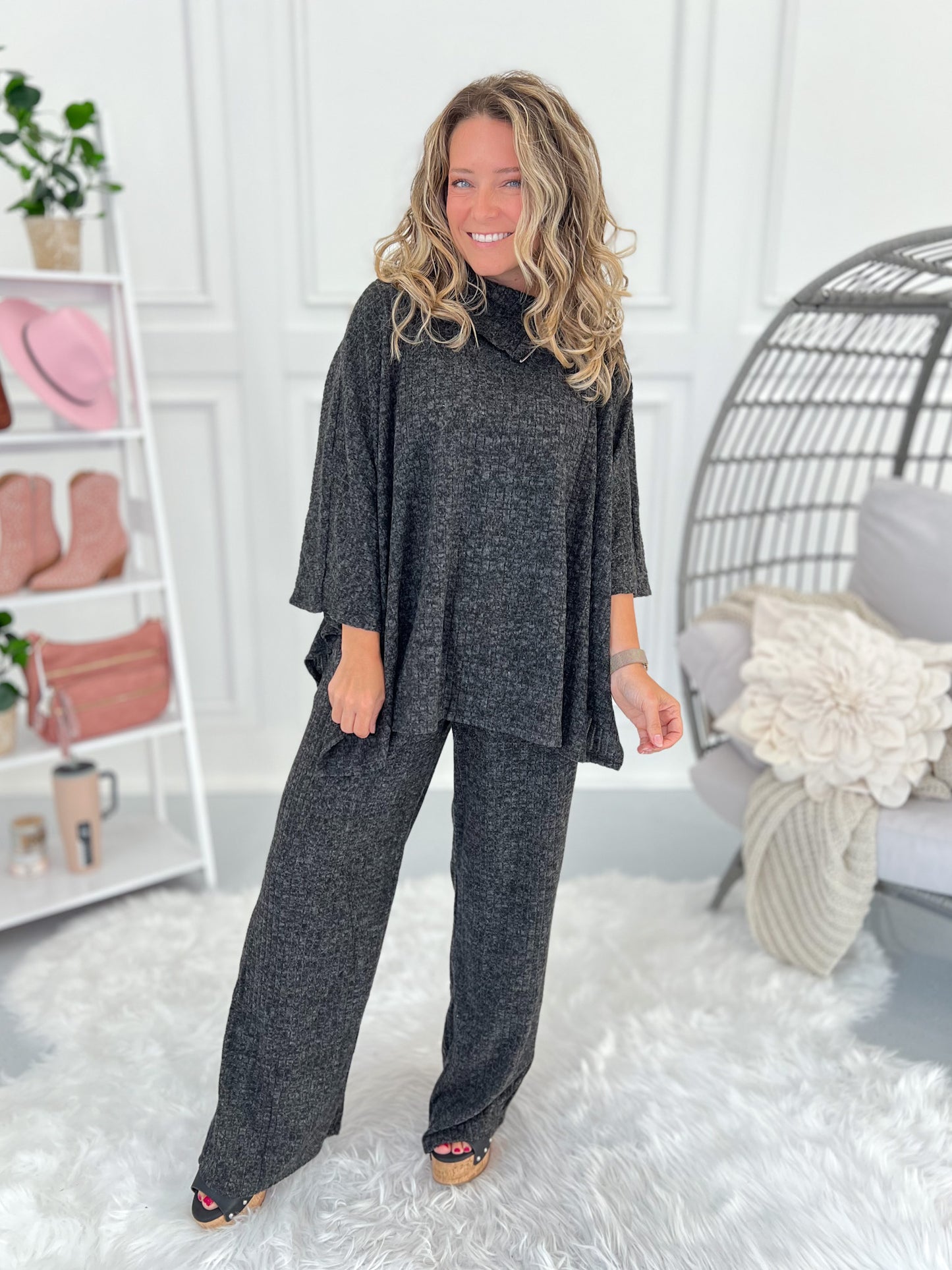 Can't Miss Out Cashmere Brushed Matching Set