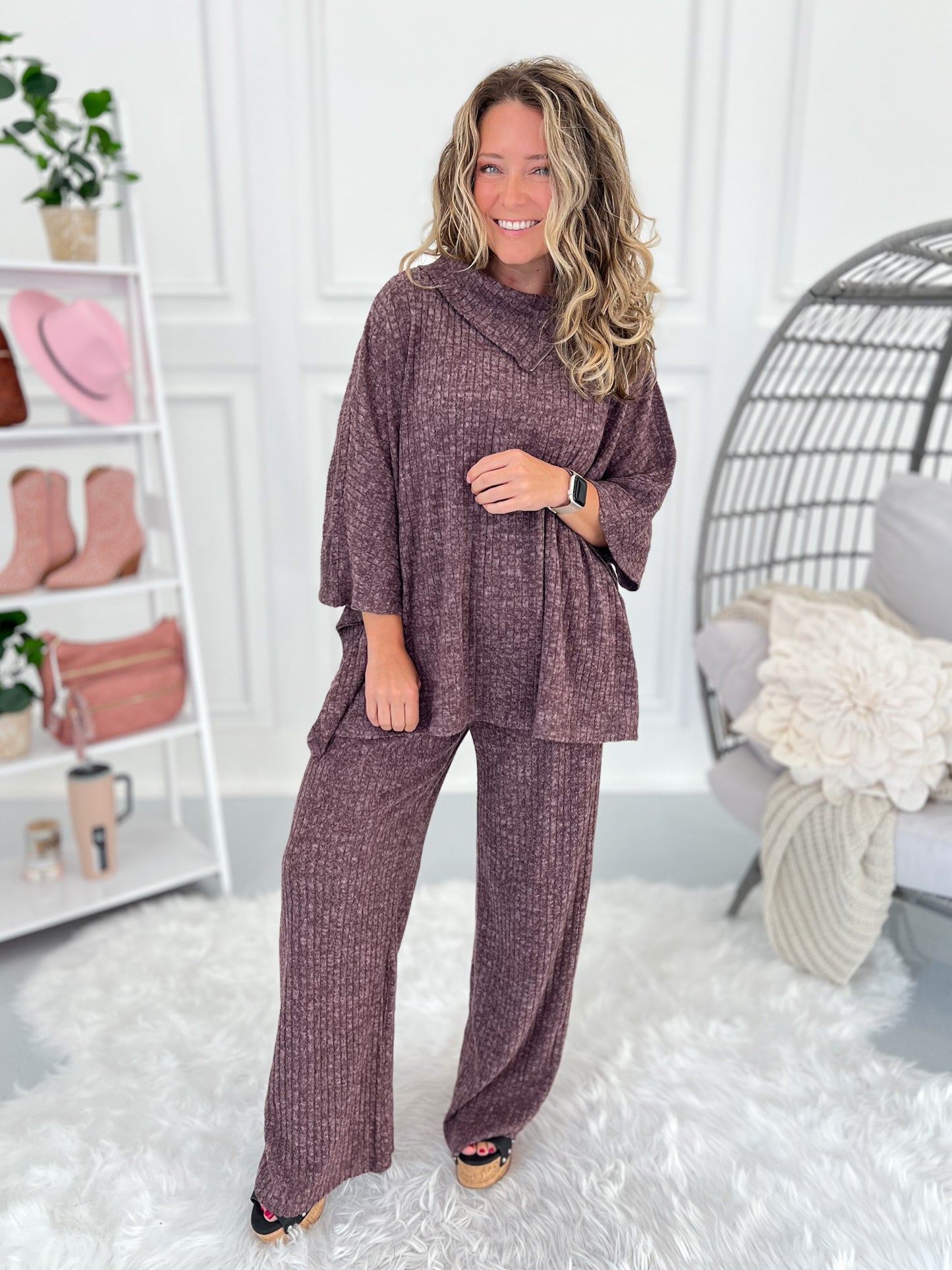 Can't Miss Out Cashmere Brushed Matching Set