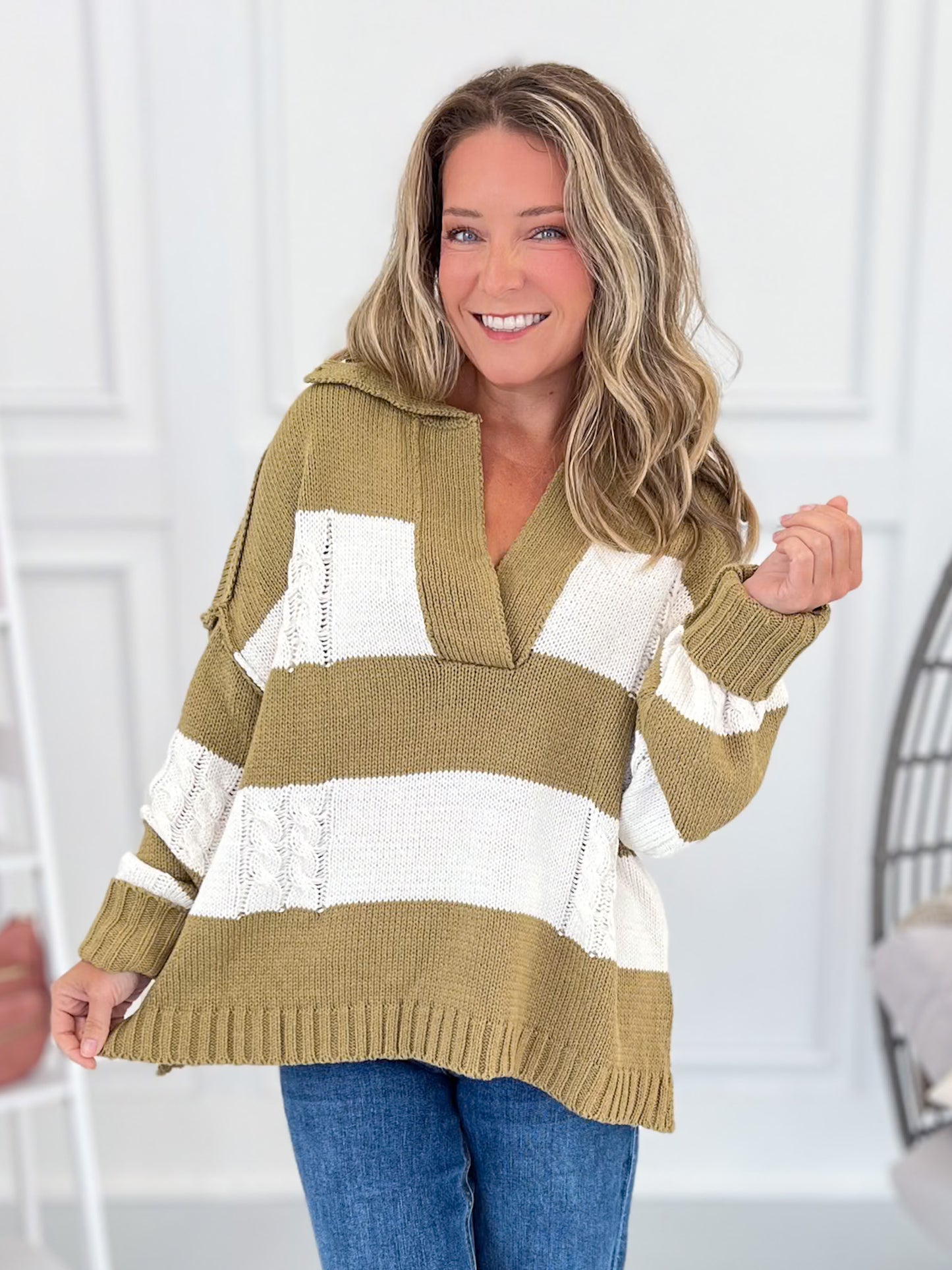 Makes Most Sense Knit Pullover