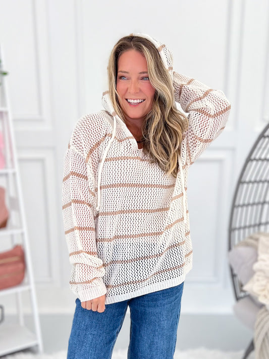Beachside Drive Crochet Hoodie