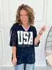 USA Babe Lace Top