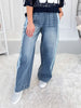 Time And Lace Denim Pants