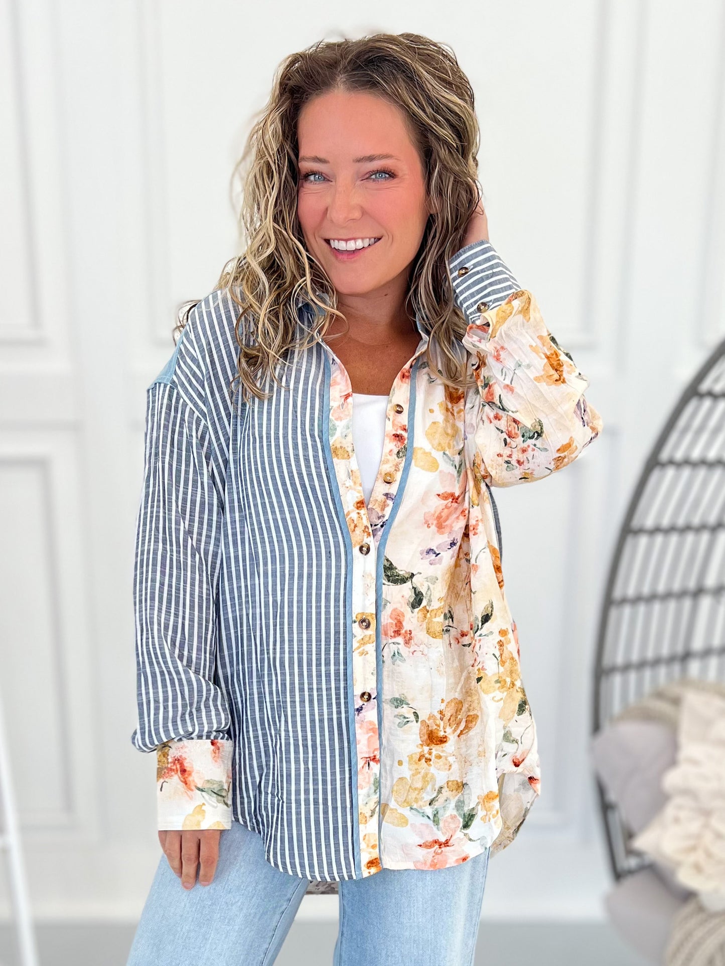 Revived Style Button Up Top