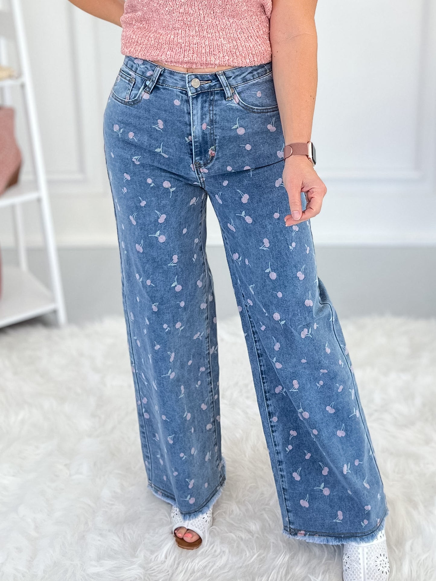 Cherry On Top - Stretch Twill Jeans - Final Sale