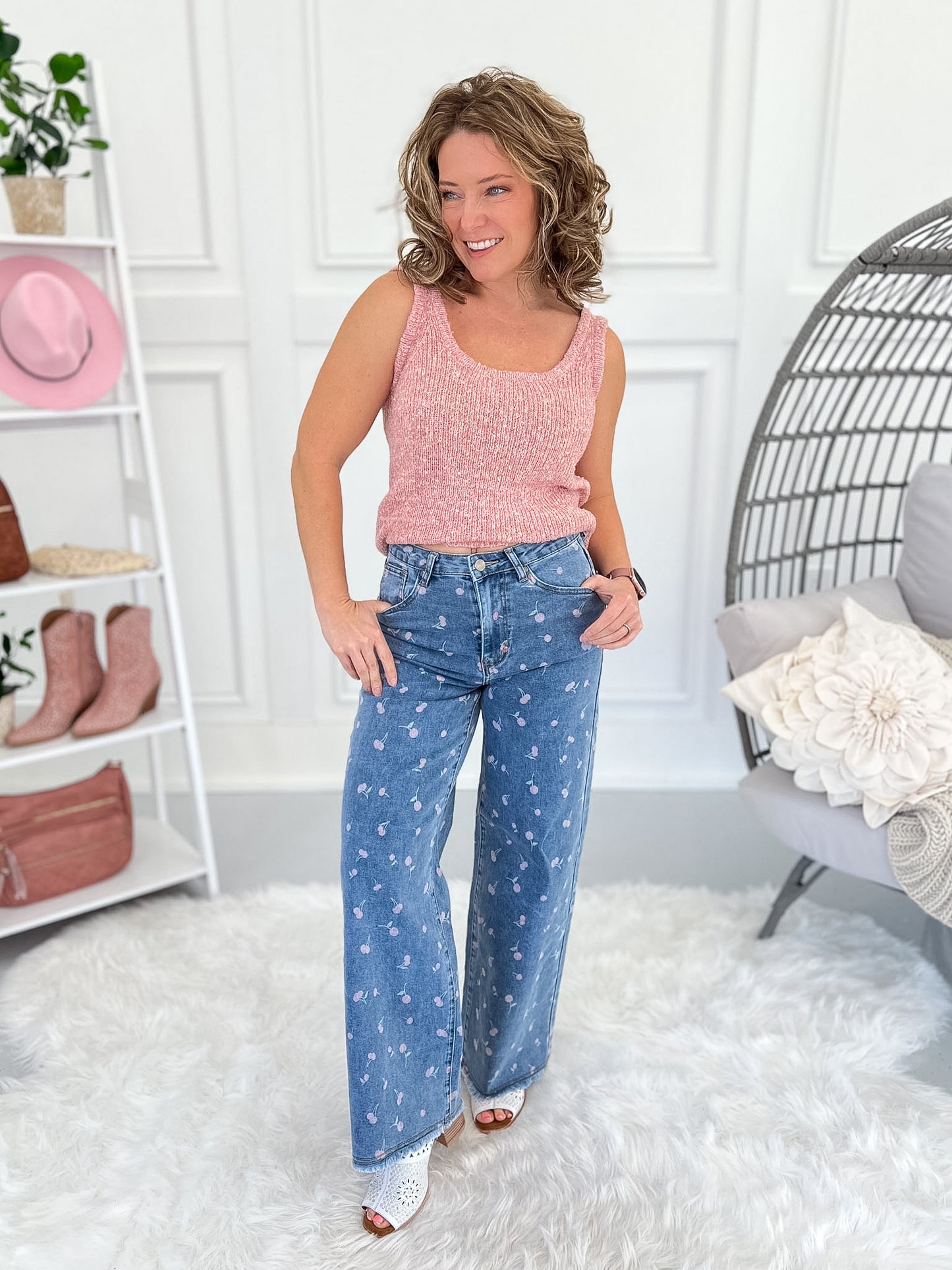 Cherry On Top - Stretch Twill Jeans - Final Sale