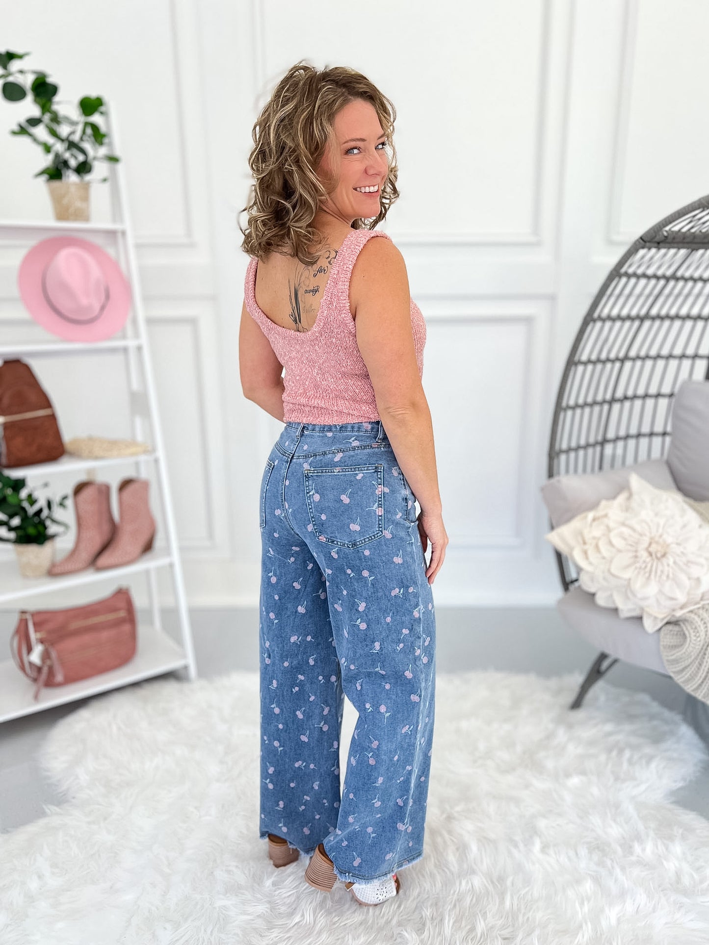 Cherry On Top - Stretch Twill Jeans - Final Sale