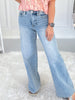 Short Notice - Judy Blue PETITE Tummy Control Retro Wide Leg Jean