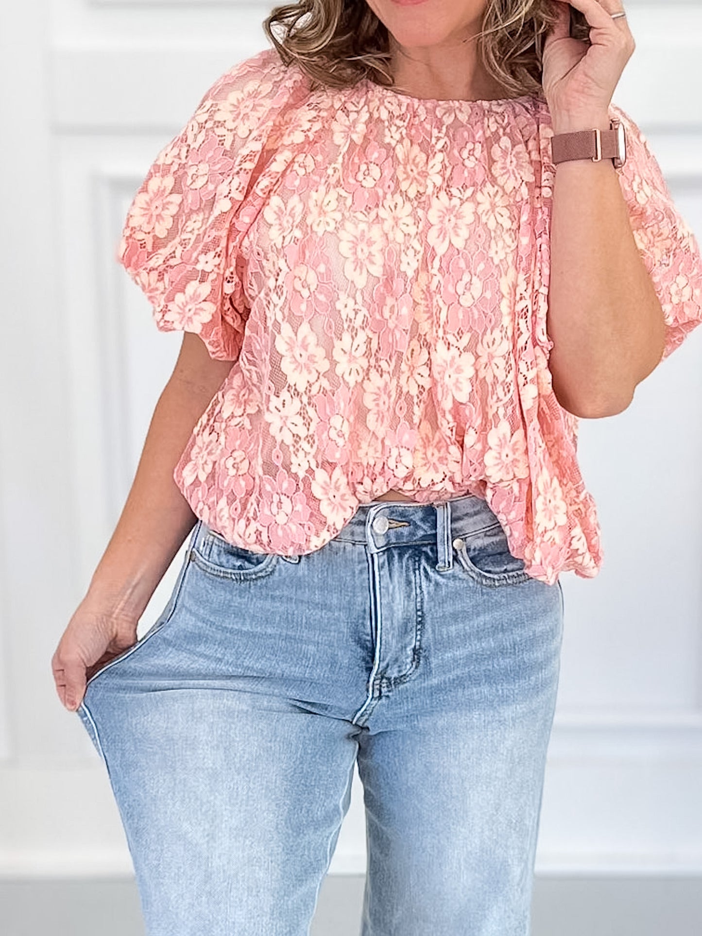 Short Notice - Judy Blue PETITE Tummy Control Retro Wide Leg Jean