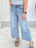 Retro Step - Judy Blue Wide Leg Cropped Jean