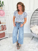 Retro Step - Judy Blue Wide Leg Cropped Jean