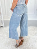 Retro Step - Judy Blue Wide Leg Cropped Jean