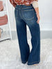 Easy Street - Judy Blue Tummy Control Retro Wide Leg Jean