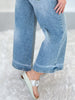 Cool Intentions - Judy Blue Cropped Wide Leg Jean - Final Sale