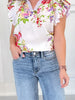 Walk Of Fame - Judy Blue Fray Hem Ankle Wide Leg Jean
