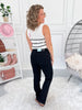 Dark Mode - Judy Blue PETITE Black Denim Bootcut Jean