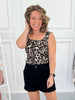 Double Take - Judy Blue Black Double Button Trouser Short