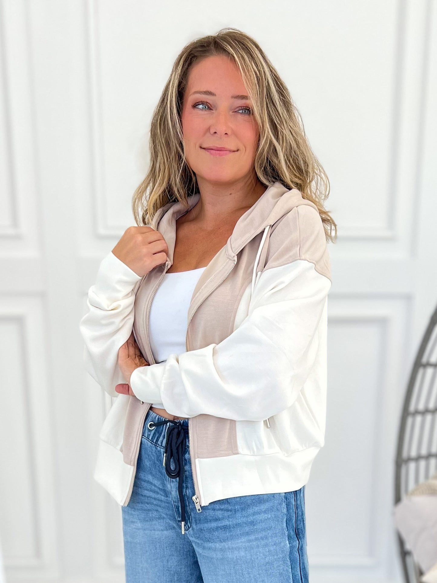 Feels Just Right Zip Up Hoodie