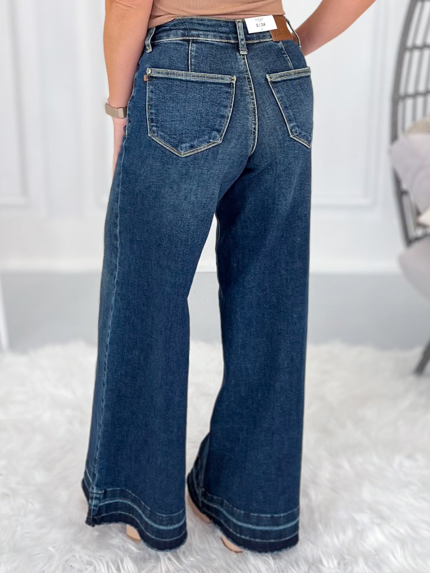 Boogie Nights - Judy Blue Palazzo Jean with Patch Pockets