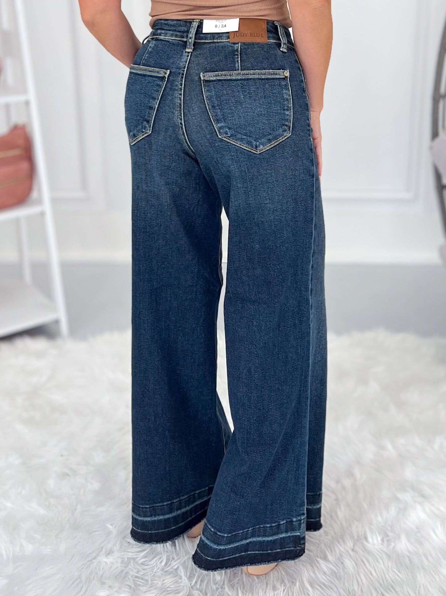Boogie Nights - Judy Blue Palazzo Jean with Patch Pockets