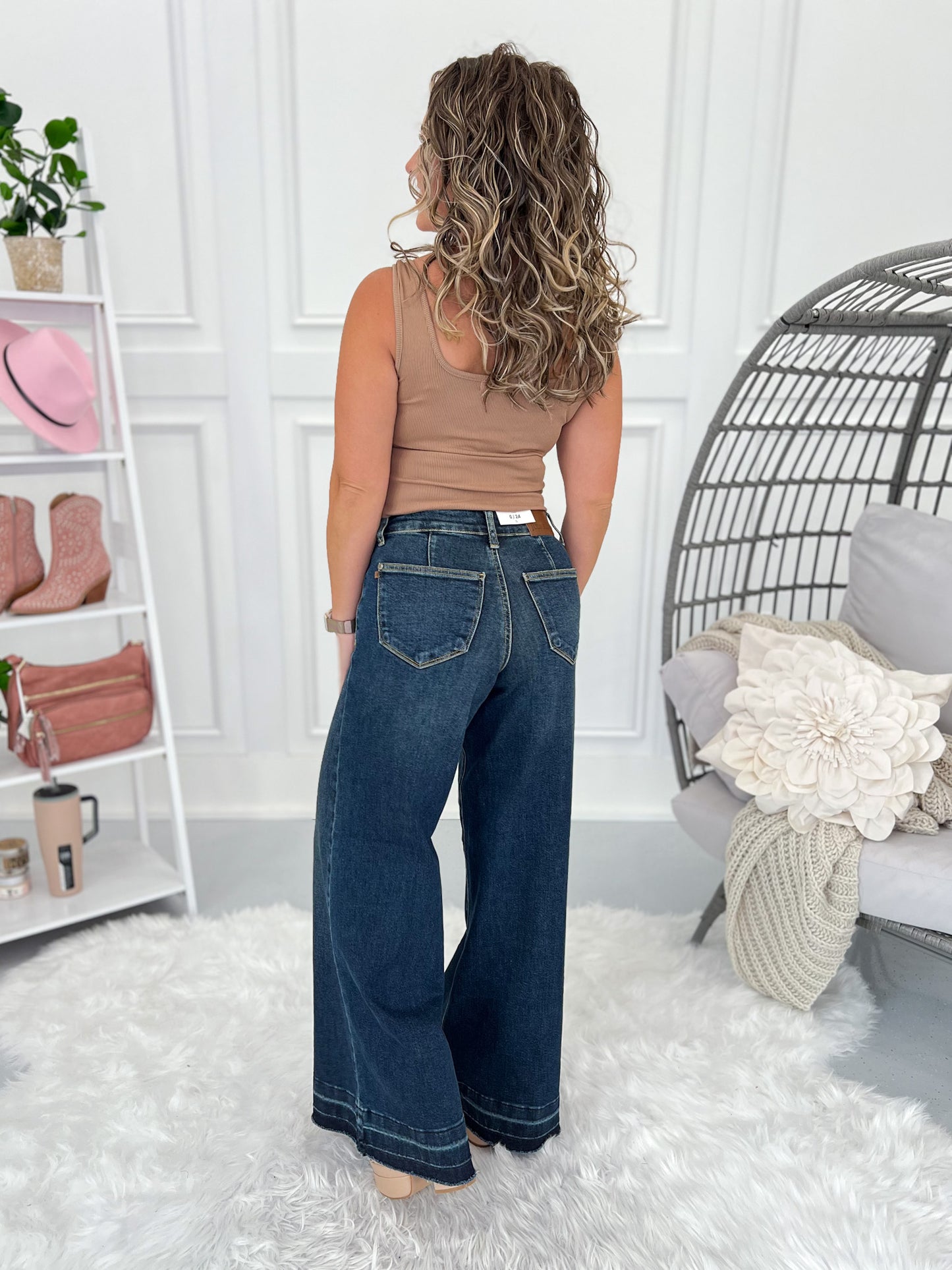 Boogie Nights - Judy Blue Palazzo Jean with Patch Pockets