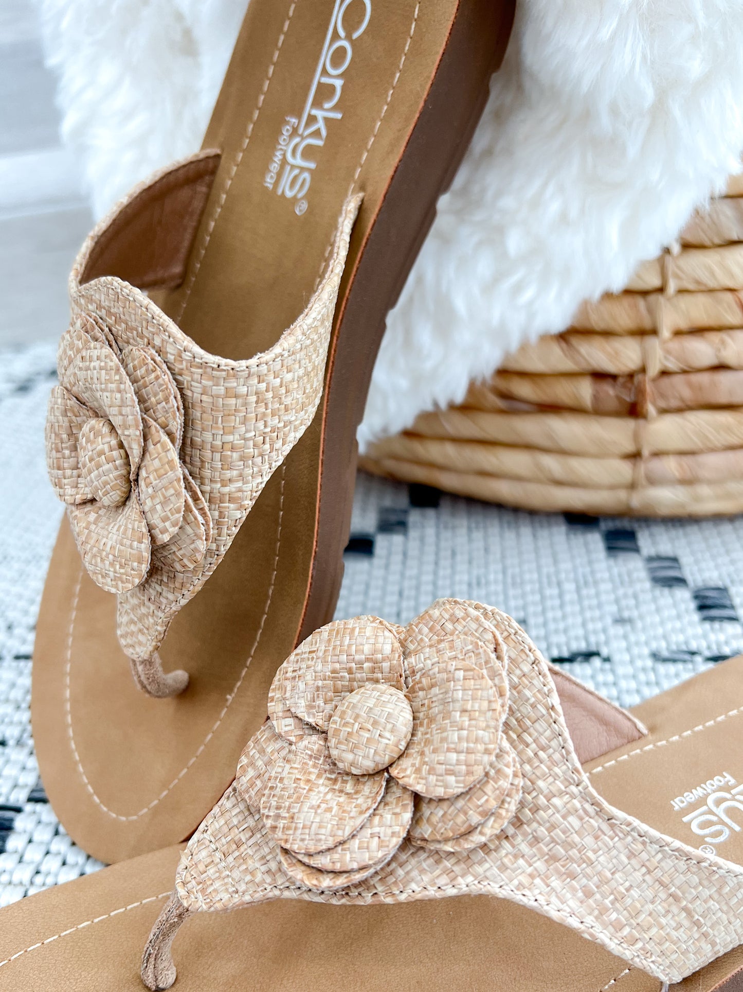 Corky's So Delish Sandal - Raffia