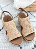 Corky's Carley Wedge - Raffia Flower