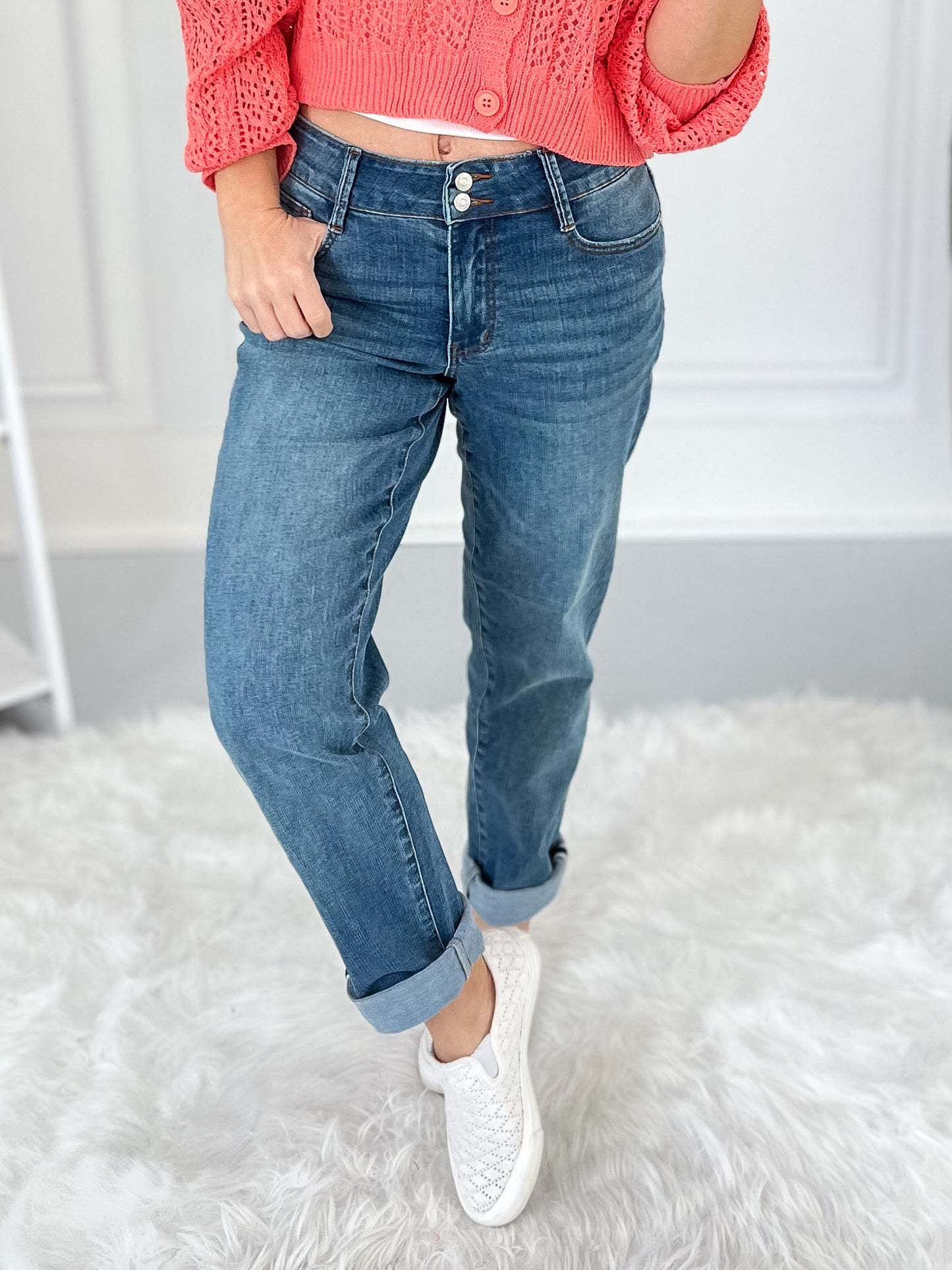 Cool Story - Judy Blue Cool Denim Boyfriend Jean