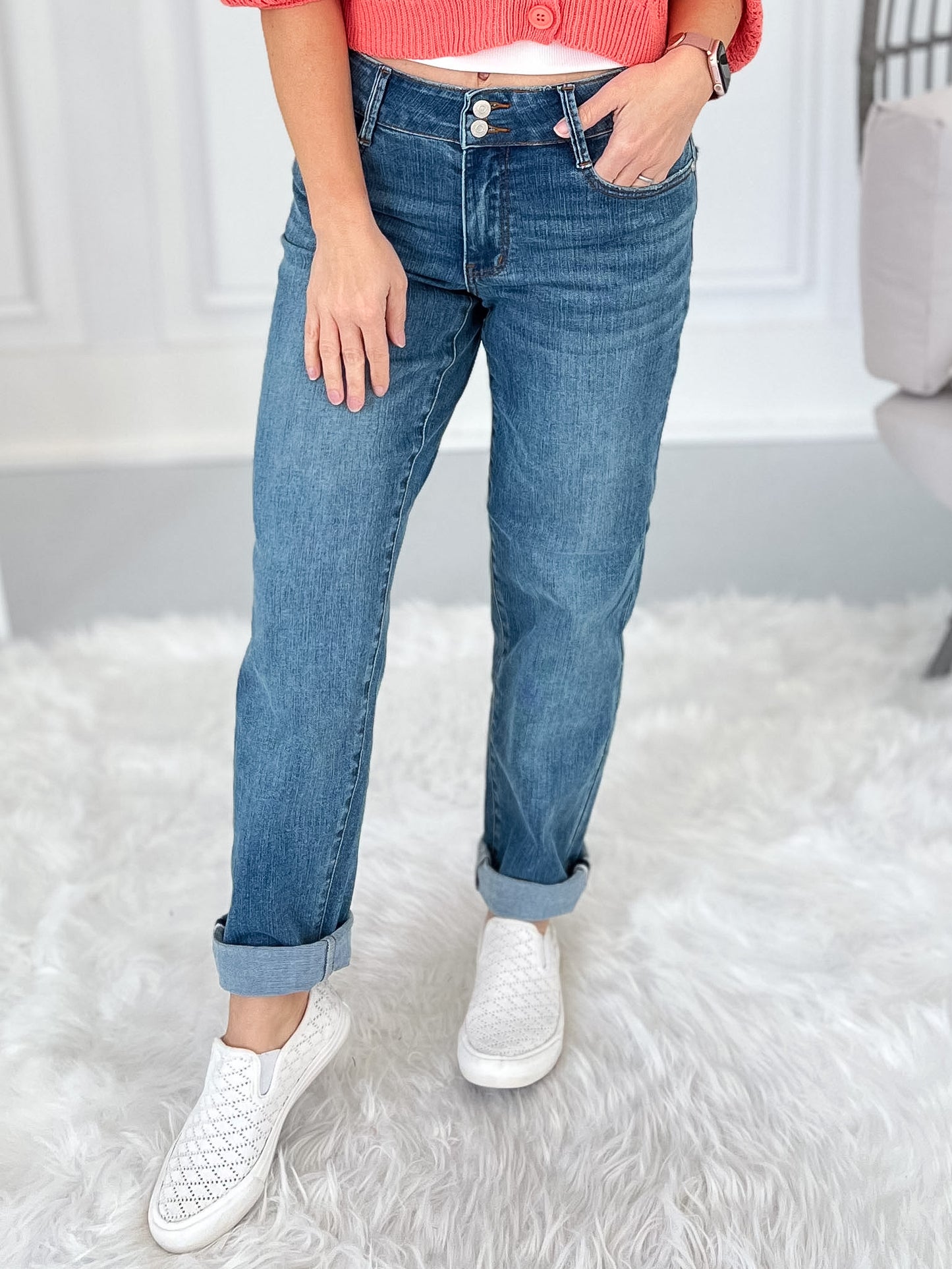 Cool Story - Judy Blue Cool Denim Boyfriend Jean