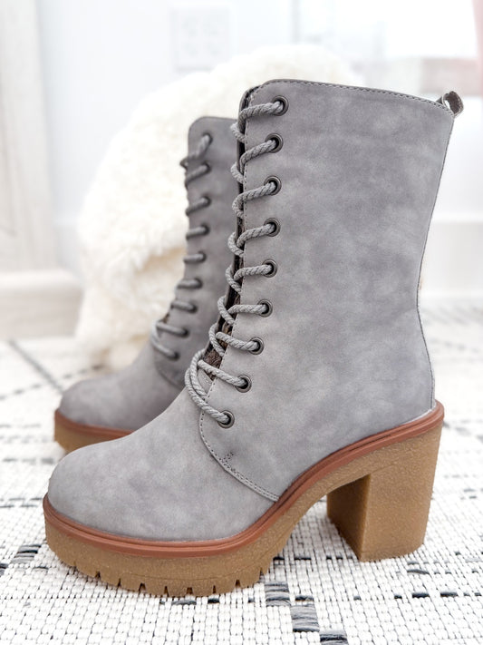 Muk Luks Riser Jazz Boot - Grey