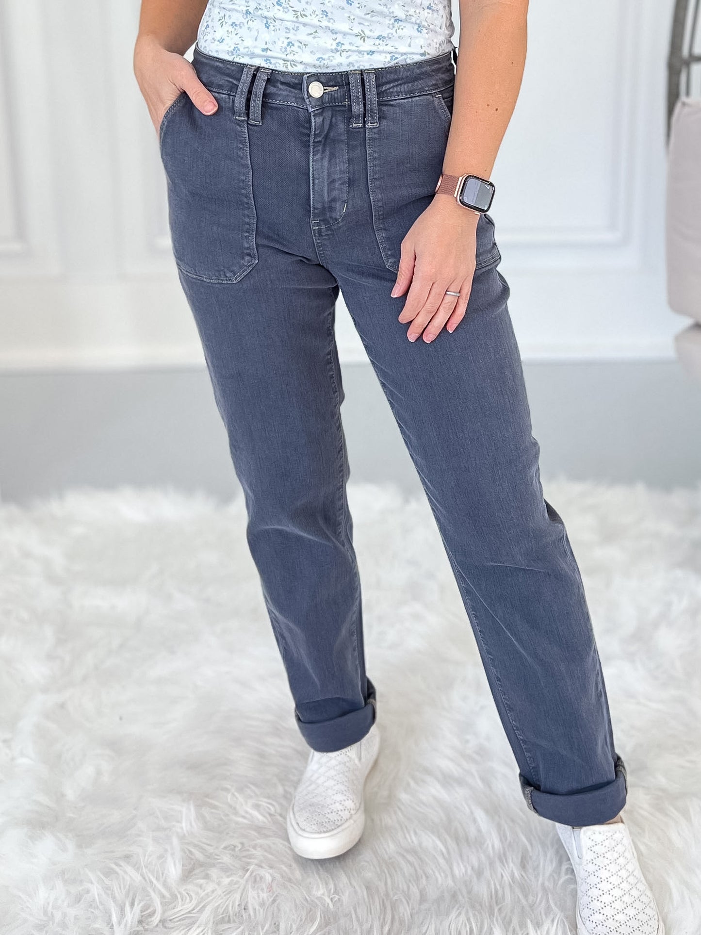 Out Of The Blue - Judy Blue Vintage Aurora Weekender