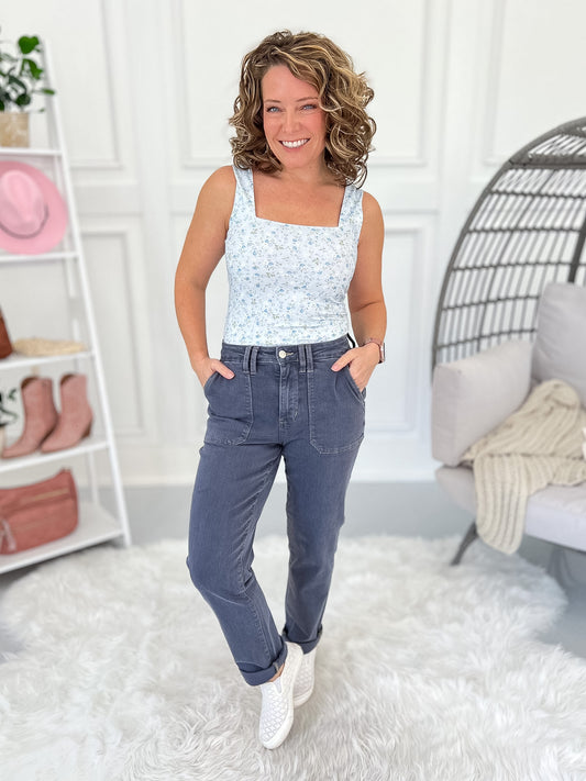 Out Of The Blue - Judy Blue Vintage Aurora Weekender