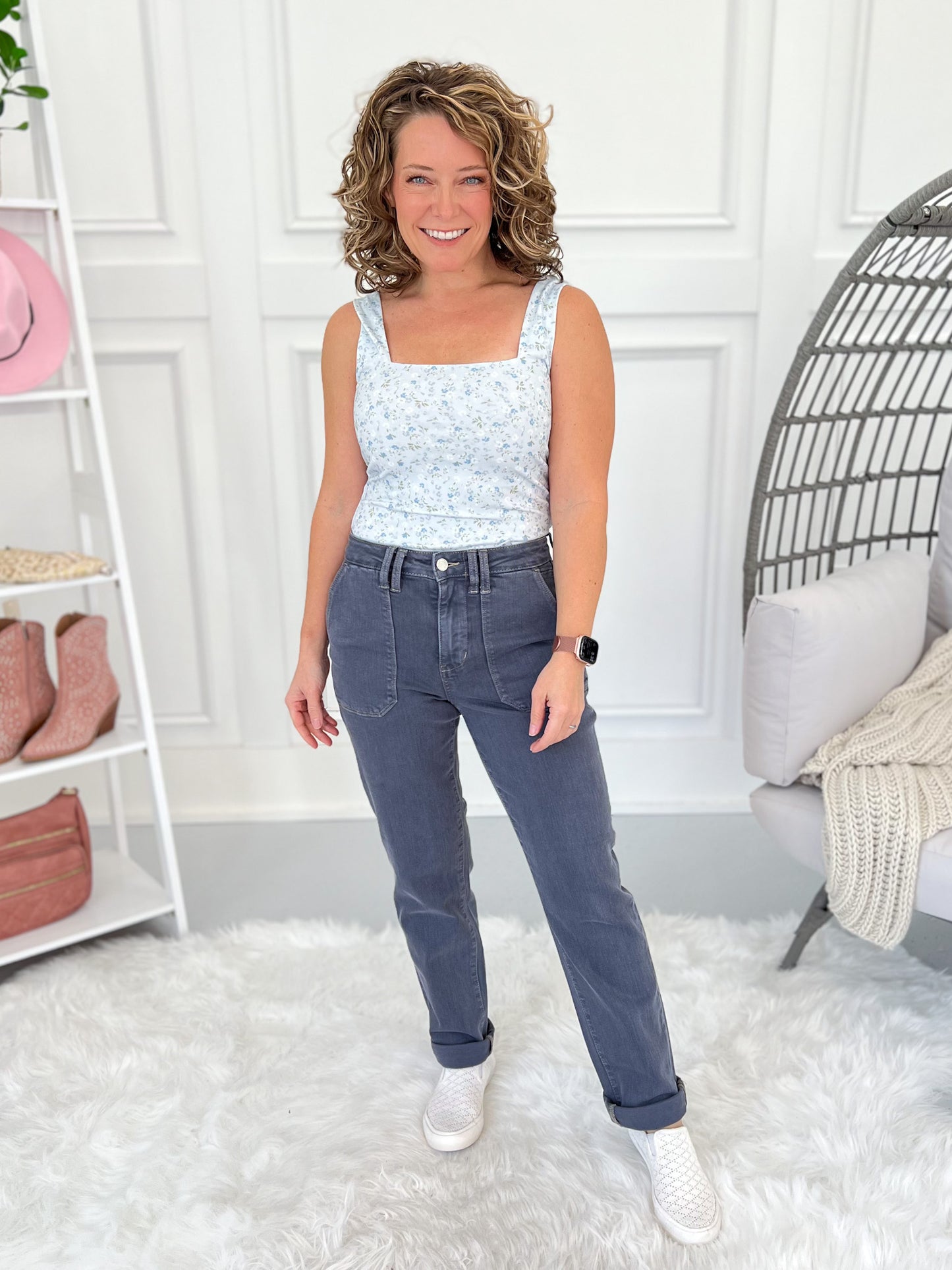 Out Of The Blue - Judy Blue Vintage Aurora Weekender