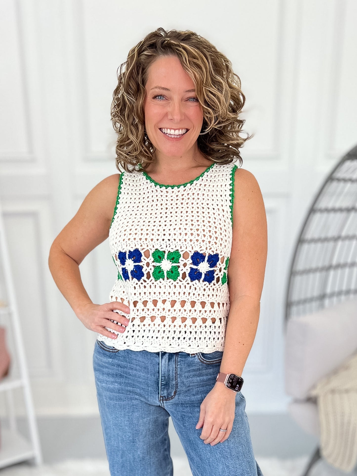 Hopeful Feelings Crochet Tank