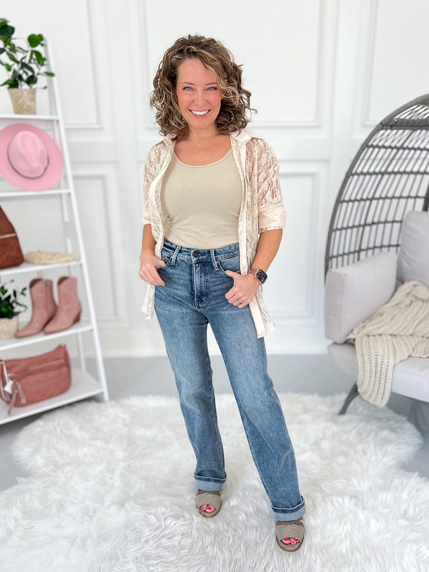Slim Chance - Judy Blue Tummy Control Slim Straight Leg Jean
