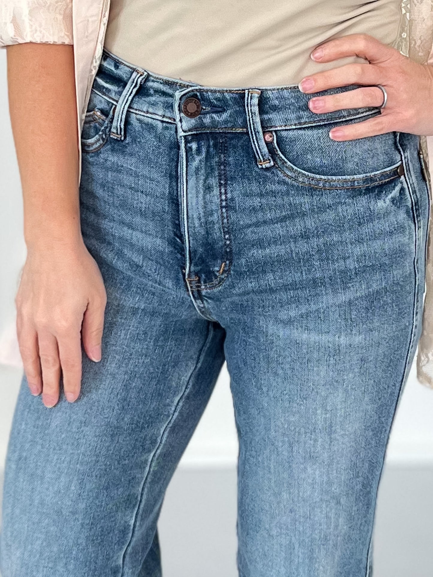 Slim Chance - Judy Blue Tummy Control Slim Straight Leg Jean