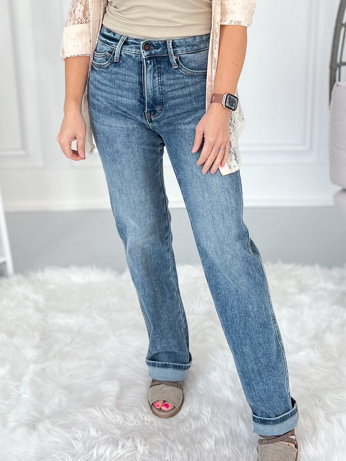 Slim Chance - Judy Blue Tummy Control Slim Straight Leg Jean