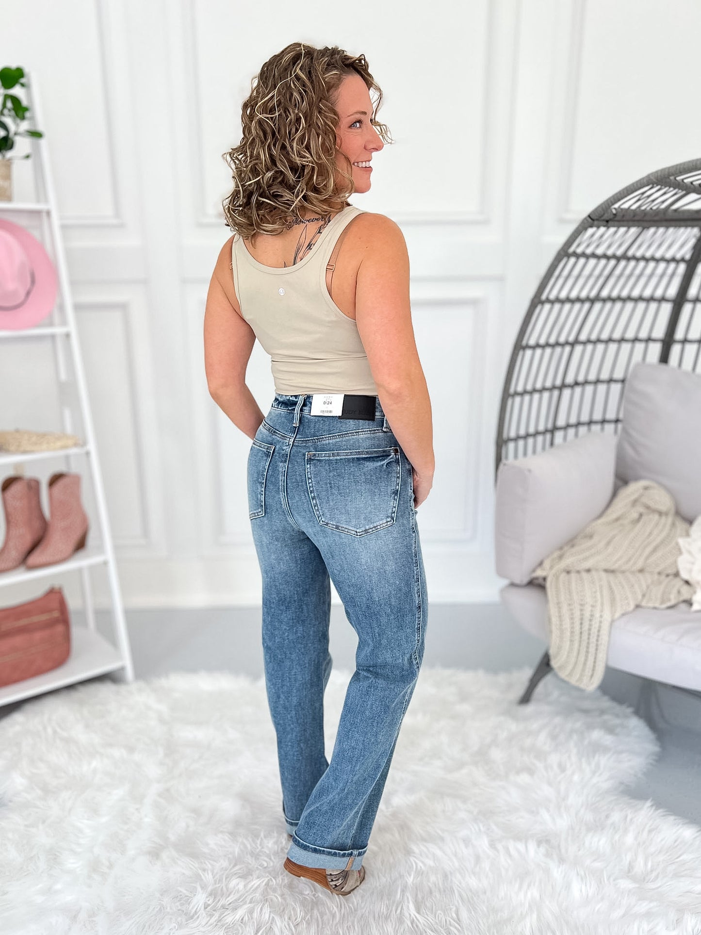 Slim Chance - Judy Blue Tummy Control Slim Straight Leg Jean