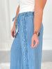 Not That Deep - Ruffle Detail Chambray Pants