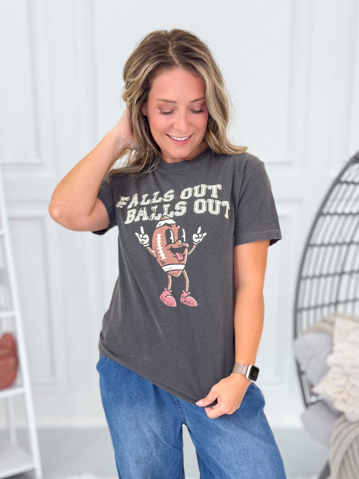 Falls Out Balls Out Graphic Tee