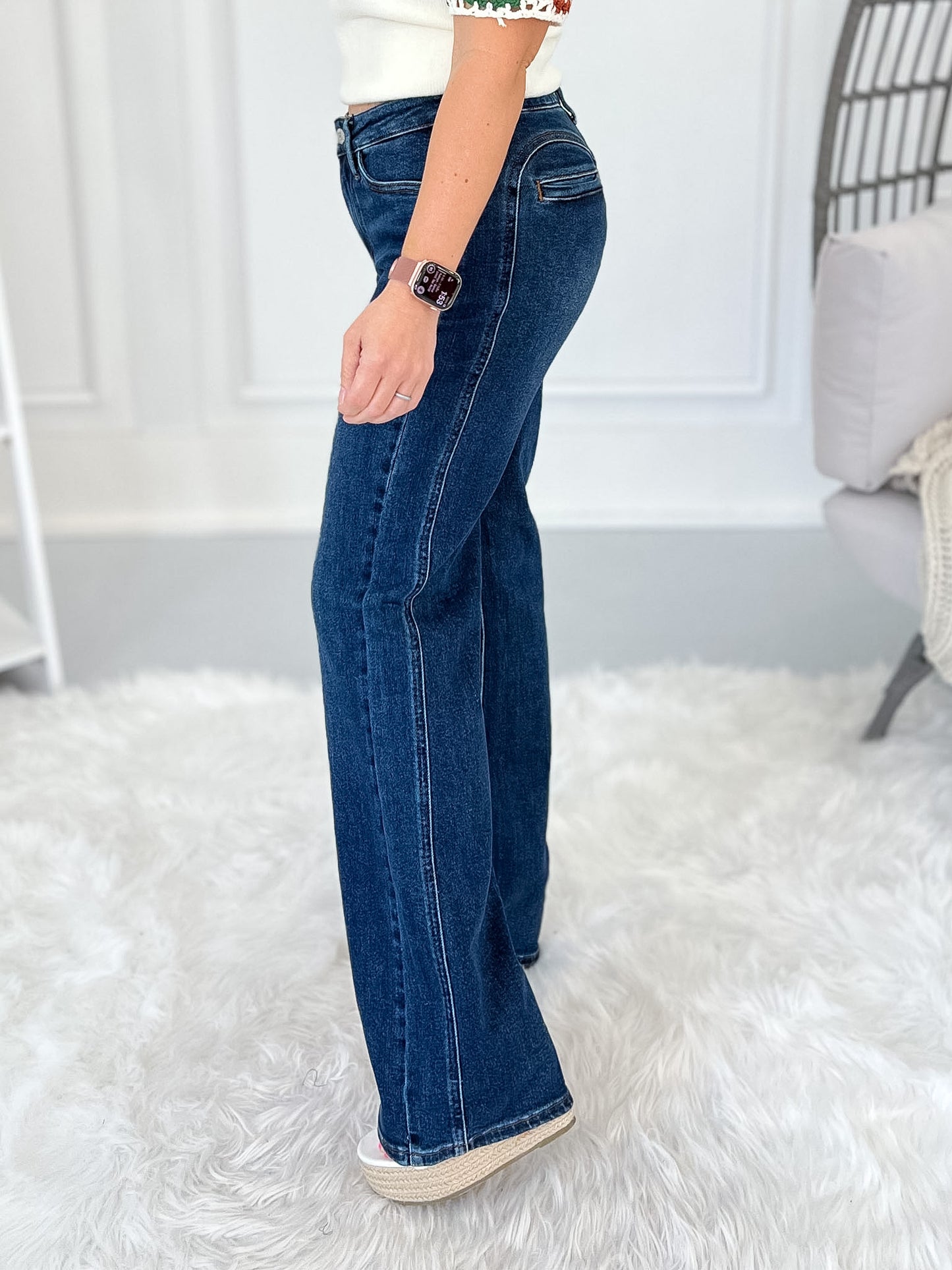 Little Pick Me Up - Judy Blue Contoured Boy Bootcut Jean