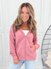 Scuba Full Zip-up Hoodie - Rose