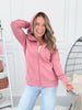 Scuba Full Zip-up Hoodie - Rose